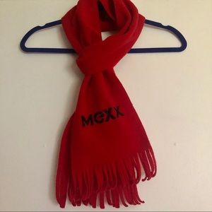 Mexx Red Scarf with Fringe
